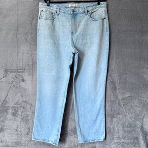 Abercrombie & Fitch The '90s Straight Mid Rise Curve Love Jeans Size 33/16S